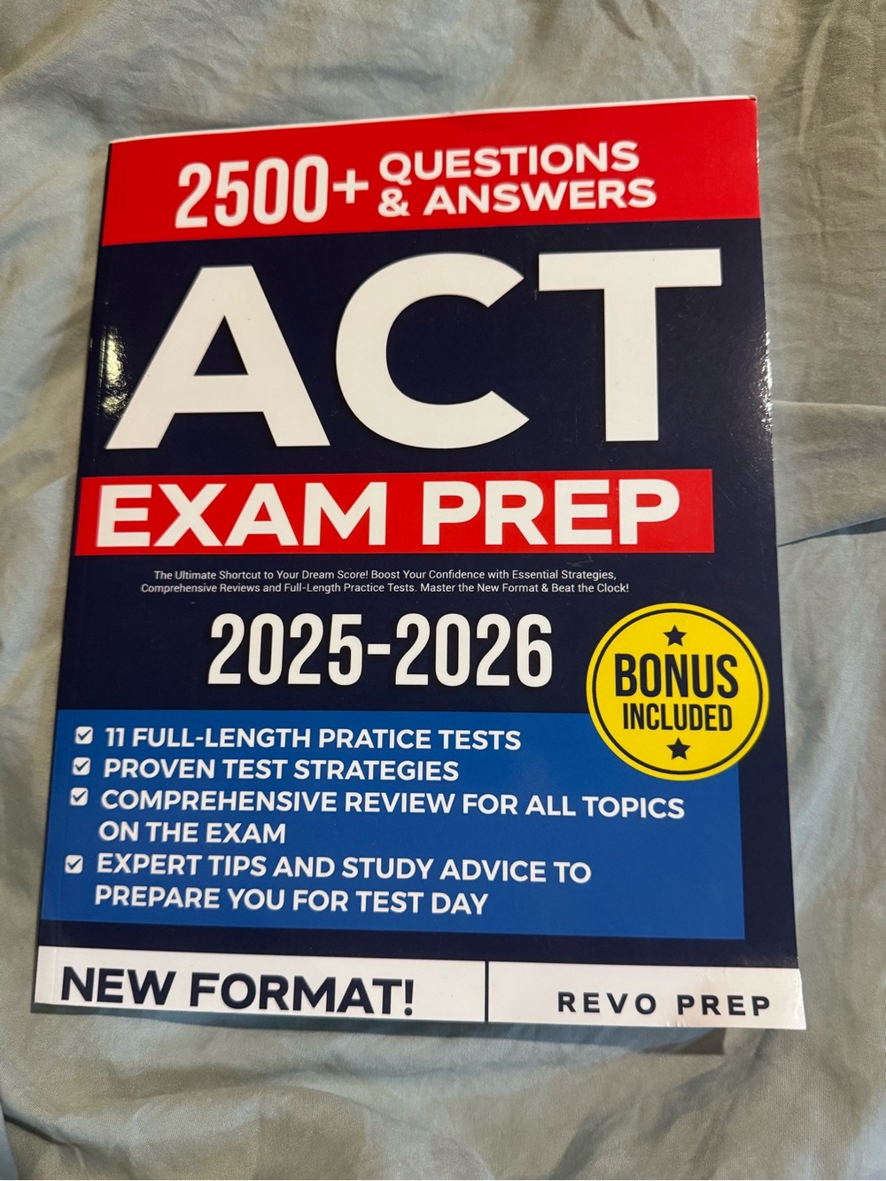 ACT Exam Prep 2025-2026 Study Book - New